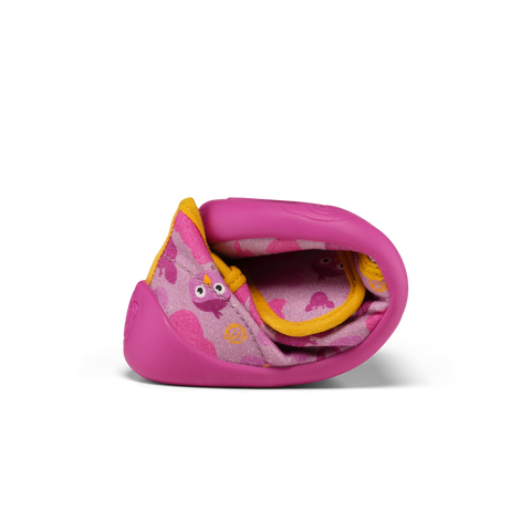  Nachhaltige Hausschuhe für Kinder mit buntem Vogelprint und rutschfester Sohle aus Baumwolle 