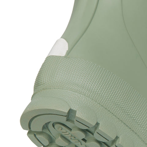 Unisex Gummistiefel in salbeigrünem Design mit rutschfester Sohle