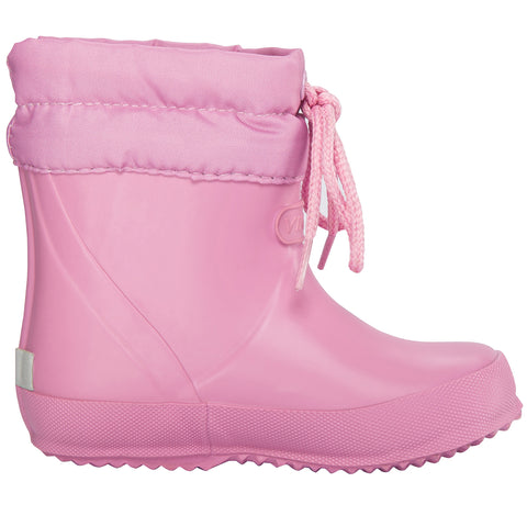  Women's lavender rubber rain boots with non-slip soles 