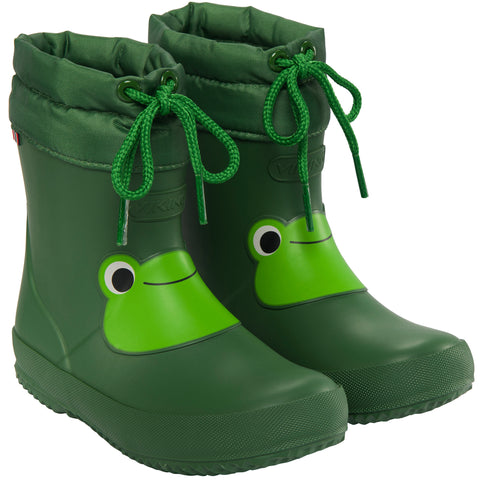 VIKING Gummistiefel ALV INDIE PRINT - Frosch, green rubber rain boots with frog design