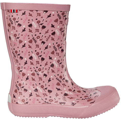 VIKING Gummistiefel INDIE PRINT in rosa with a charming Streublümchen pattern