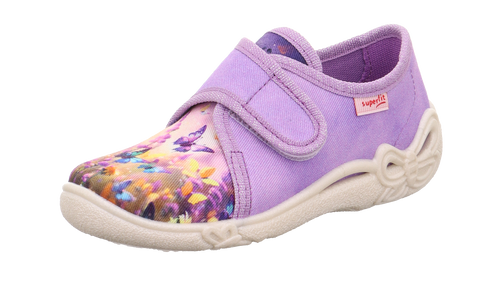 SUPERFIT Hausschuh BELINDA 259-852 - lila / Blumen / Schmetterling