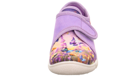 SUPERFIT Hausschuh BELINDA 259-852 - lila / Blumen / Schmetterling