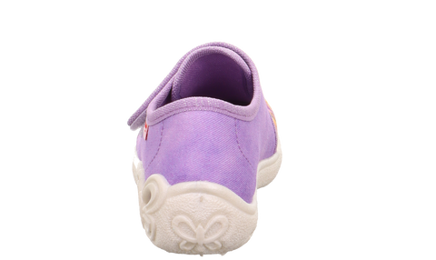 SUPERFIT Hausschuh BELINDA 259-852 - lila / Blumen / Schmetterling