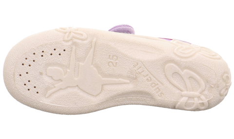SUPERFIT Hausschuh BELINDA 259-852 - lila / Blumen / Schmetterling