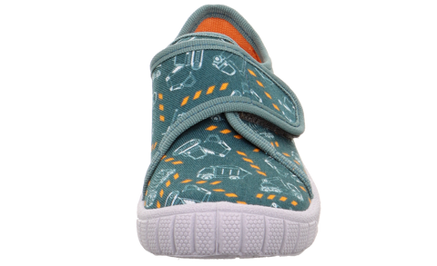 SUPERFIT Hausschuh BILL 279-705 - petrol / orange / Baufahrzeuge