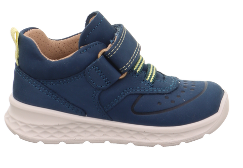 Blue and yellow SUPERFIT GORE-TEX Halbschuh BREEZE 364-803, a high-performance outdoor shoe