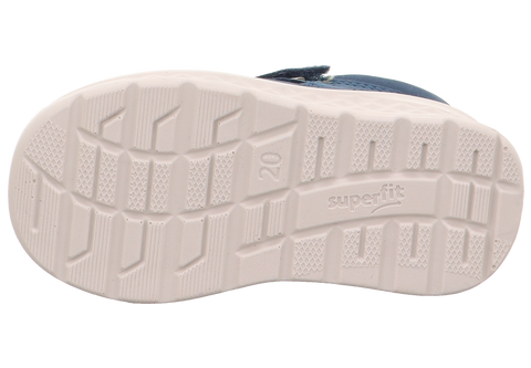 Lightweight and waterproof SUPERFIT GORE-TEX Halbschuh BREEZE in blue and yellow