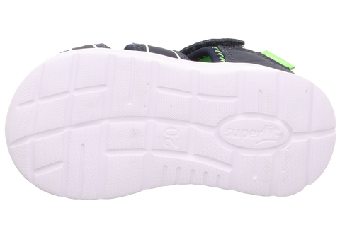 Ansicht von oben: Die trendige SUPERFIT Halbsandale WAVE 478-805 - dunkelblau / neongrün
###