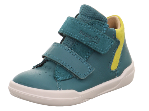 SUPERFIT Knöchelschuh Barfußschuh SUPERFREE 528-70 - petrol / neongrün