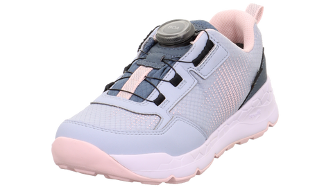 Schuhe: SUPERFIT GORE-TEX BOA Halbschuh Free Ride 569-840, hellgrau-pink, BOA-Verschluss, Mesh-Obermaterial, gepolsterte Ferse.