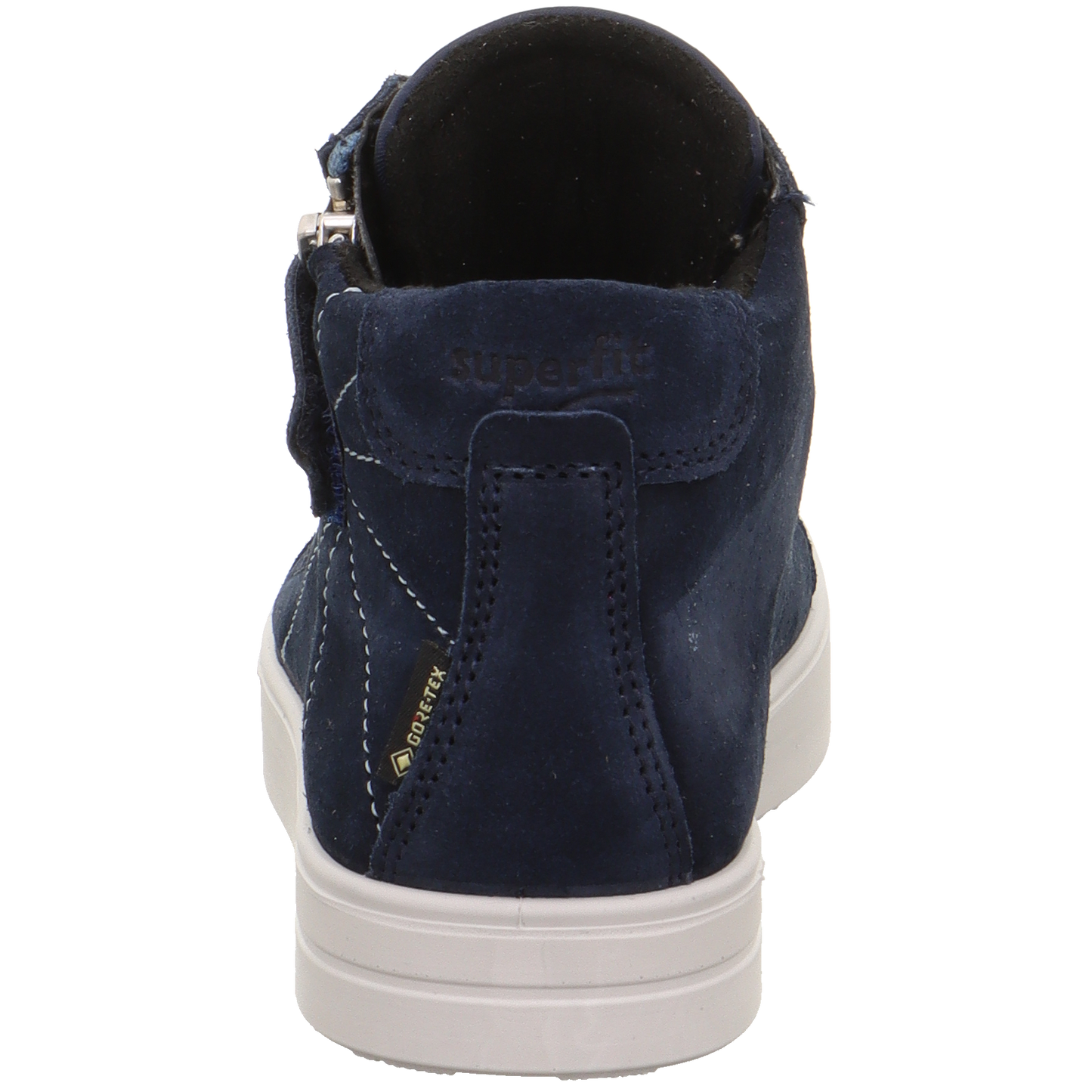 High-performance SUPERFIT GORE-TEX ankle shoe in dark blue with glitter and star details