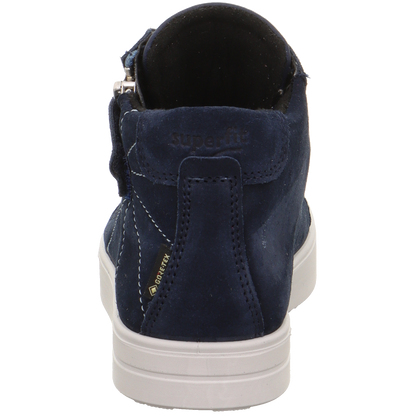 High-performance SUPERFIT GORE-TEX ankle shoe in dark blue with glitter and star details