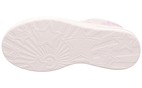 SUPERFIT Halbschuh STELLA 807-103 - hellgrau / lila Blumen by SUPERFIT