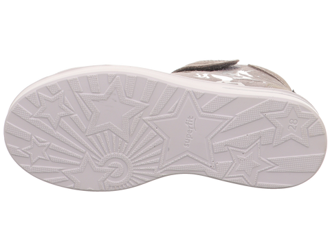 Unterseite eines SUPERFIT Sneaker STELLA 811-250, beige-rosé Obermaterial, weiße Profilsohle