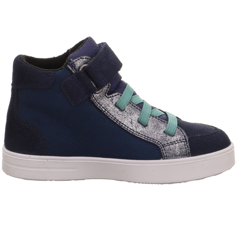 Stylish and durable SUPERFIT SYMPA-TEX Knöchelschuh in dark blue and light blue with stud accents