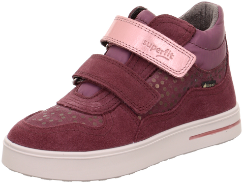 Schuhe SUPERFIT Stella 816-500 Knöchelschuh, beere/rosa, Klettverschluss, Gore-Tex sichtbar.