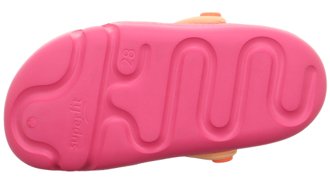 High-performance SUPERFIT SPLASH 990-55 athletic shoes in vibrant pink and orange color combination for women's fitness and running activities