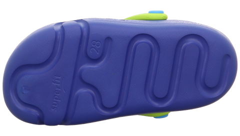 Superfit Splash 990-80 blau/neongrün, a durable and vibrant water shoe for outdoor activities