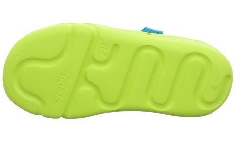 Hochwertiger Superfit Splash 991-75 in lebendigem apfelgrün und türkis, ideal für aktive Kinder