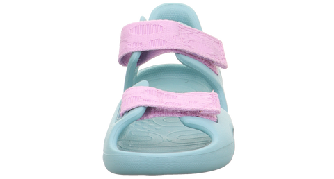 Two-tone SUPERFIT SPLASH 991-751 athletic shoes in bright green and pink