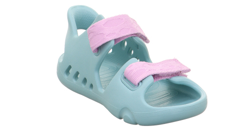 Superfit Splash 991-751 in vibrant green and pink, a durable and stylish athletic shoe for kids