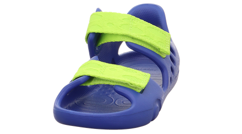  Strapazierfähige und trendige SUPERFIT SPLASH 991-80 - blau / neongrün Kindersandalen 