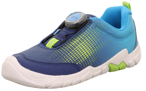 SUPERFIT BOA Halbschuh Barfußschuh TRACE 6026-800 - blau / türkis / neon outdoor shoe for active lifestyles