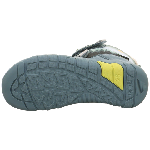 High-performance SUPERFIT Stiefel Barfußschuh TRACE 6039 in petrol color, perfect for winter landscapes, designed for maximum comfort and durability