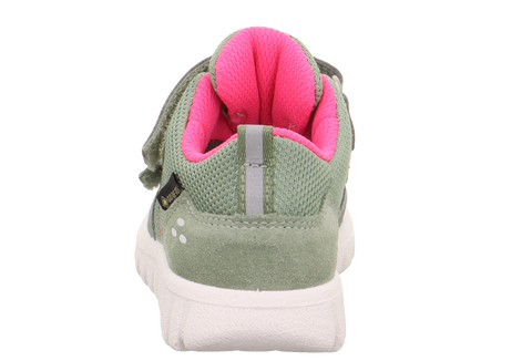 High-performance SUPERFIT GORE-TEX Halbschuh SPORT7 MINI 6182-75 in stylish salbei / pink color combination, perfect for active kids