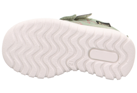 Detailed image of the waterproof and lightweight construction of the SUPERFIT GORE-TEX Halbschuh SPORT7 MINI 6182-75 - salbei / pink