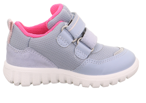  Bequemer und wasserdichter Kinderschuh in hellblau und pink 