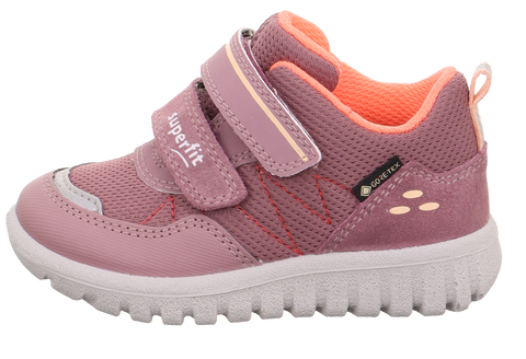Superfit Gore-Tex Halbschuh Sport7 Mini 6182-851 in altrosa and orange, a durable and waterproof athletic shoe for kids