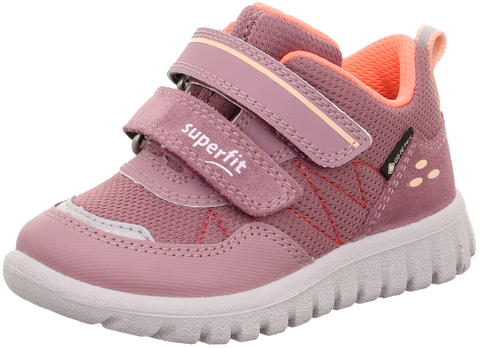 Lightweight and durable SUPERFIT GORE-TEX Halbschuh SPORT7 MINI in altrosa and orange