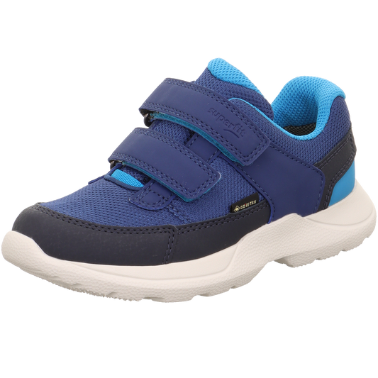 Royal blue and turquoise SUPERFIT GORE-TEX Halbschuh RUSH 6205-802, a comfortable and waterproof half shoe for outdoor activities