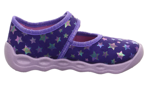 SUPERFIT Hausschuh BUBBLE 6272-854 - lila / Sterne