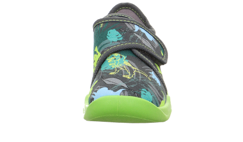 Pantuflas SUPERFIT BUBBLE 6273-201 - verde / antracita / dinosaurios