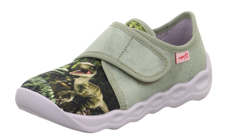 SUPERFIT Hausschuh BUBBLE 6274-753 - grün -Dinosaurier