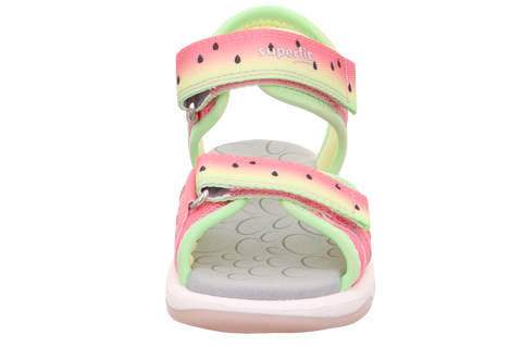 Superfit PEBBLES 9540-552 Pink/Neongrün, Vorderansicht, Klettverschluss, Modell custom.modellbezeichnung