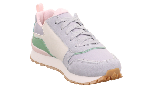 Seitenansicht: SUPERFIT Halbschuh DASH 9562-100 in hellblau, mintgrün und rosa