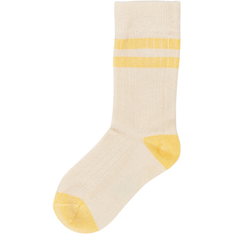 MINIPOP Bambus Socken in Gelb und Offwhite, umweltfreundliche und bequeme Socken aus Bambusfasern