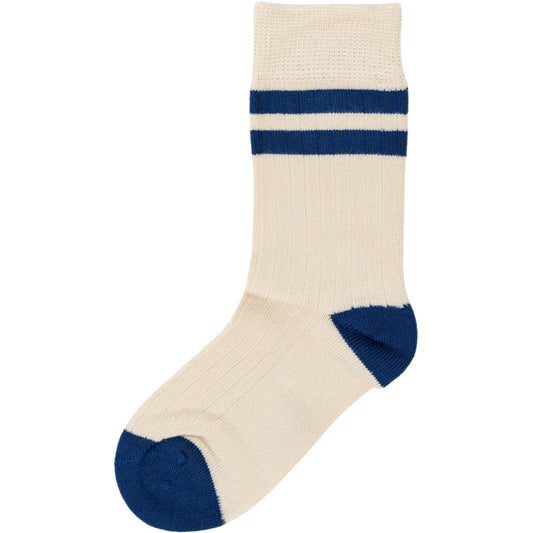 MINIPOP Bambus Socken in marineblau und offwhite, weiche und atmungsaktive Socken aus Bambusviskose