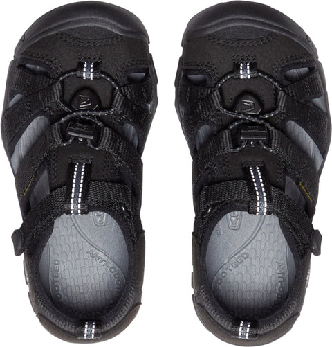 KEEN Halbsandale SEACAMP II CNX - schwarz: strapazierfähige und bequeme Outdoor-Sandale für Kinder