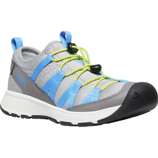 KEEN Halbschuh MOTOZOA - grau / blau / neongelb, robuste Outdoor-Schuhe für Männer in grau, blau und neongelb