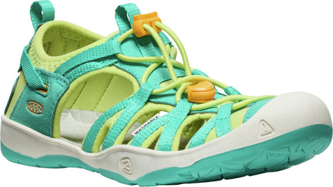 Modische Kindersandale von KEEN in lebendigem türkis und lime