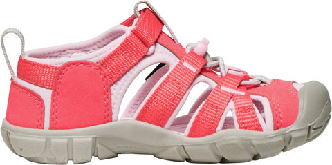 KEEN Halbsandale SEACAMP II CNX - himbeer / rosa: Outdoor Kinder-Sandale mit robustem Design und bequemer Passform für Wanderungen und Abenteuer im Freien
