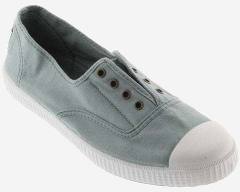  Leichter und modischer Slip-On-Sneaker in Jade-Grün 