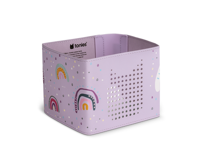 Veganer Leder- und Silikonmaterialien sorgen für eine kinderfreundliche, robuste und dekorative Hülle für die Toniebox 2