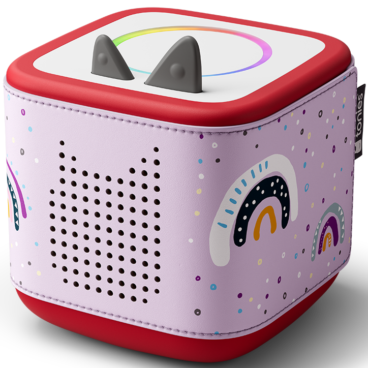 Passt perfekt auf die Toniebox® 2, schützt sie und bleibt beim Spielen fest an Ort und Stelle