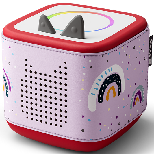 Passt perfekt auf die Toniebox® 2, schützt sie und bleibt beim Spielen fest an Ort und Stelle